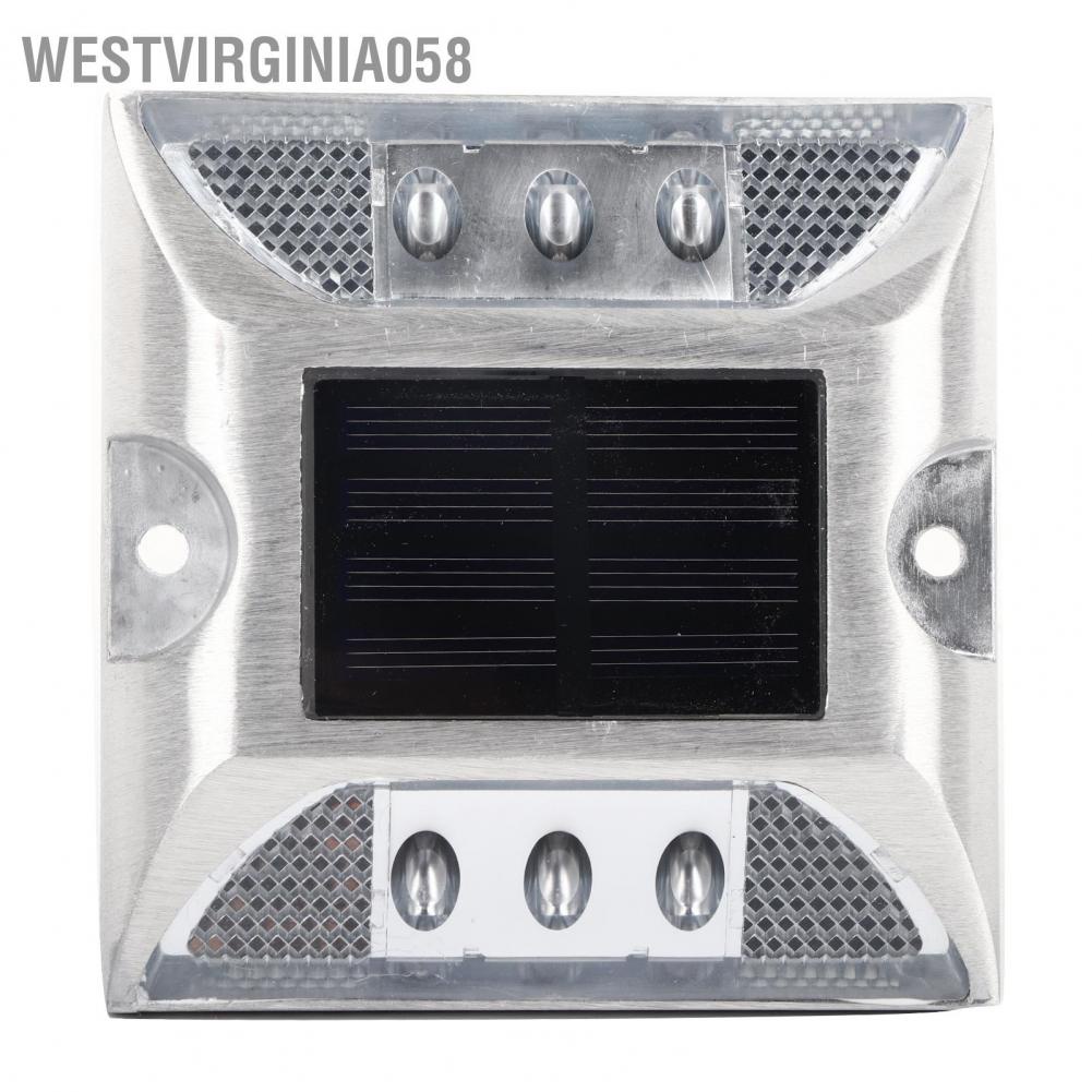 Hàng Hot Đèn đánh dấu mặt đất 6 LED năng lượng trời chiếu sáng đường lái xe ngoài không thấm nước Hàng giao ngayWestvirginia058