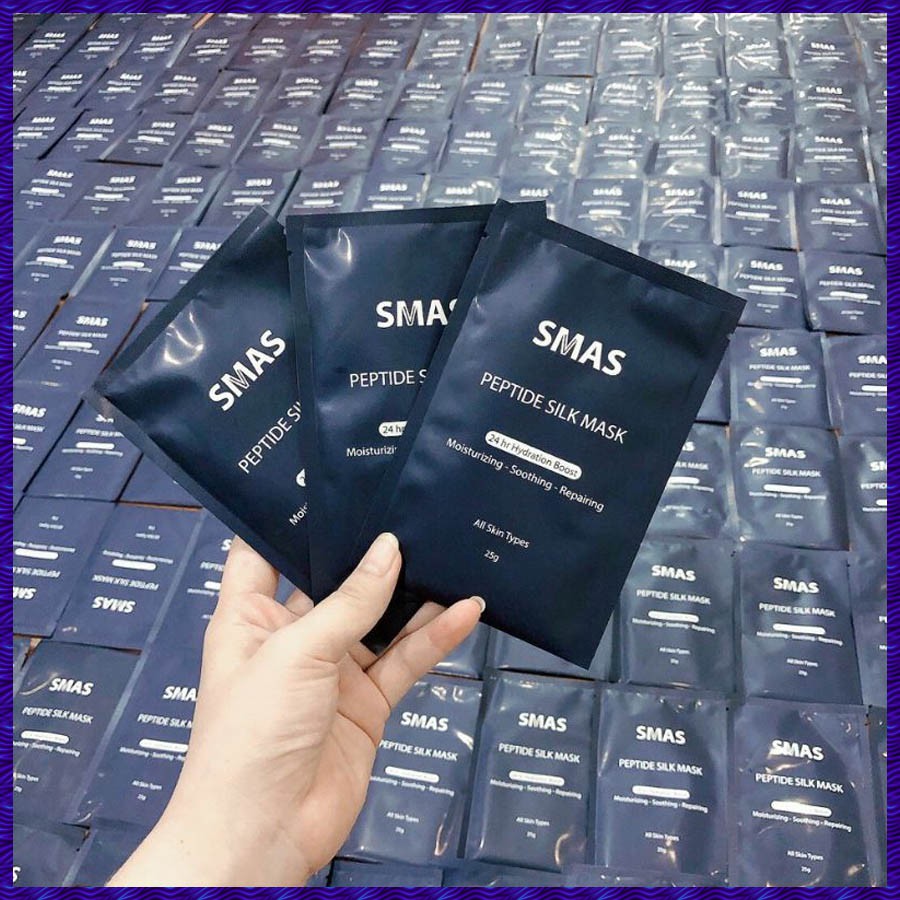 Mặt Nạ Dưỡng Và Phục Hồi Da SMAS Peptide Silk Mask 24H Hydration Boost 25G Nhật Bản - Dành cho da nhạy cảm, treatment 5.