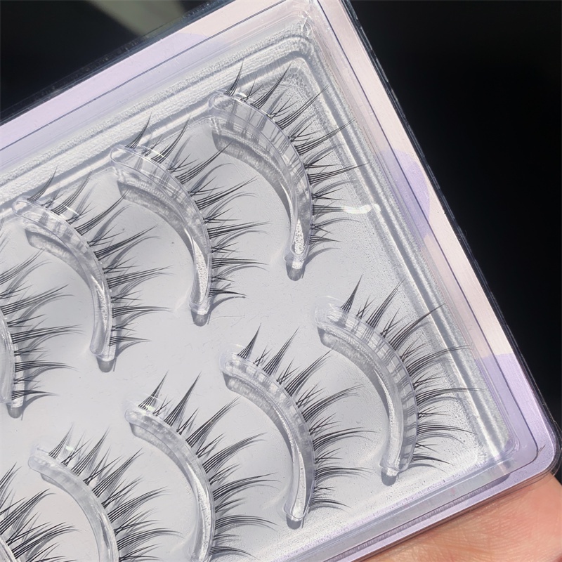 MengJieShangPin® Bộ 5 Cặp Lông Mi Giả Mềm Tự Nhiên Chuyên Nghiệp 11mm