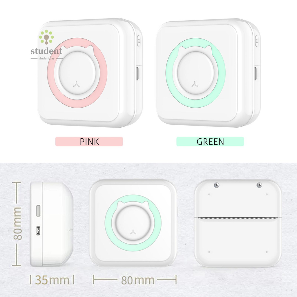 Máy In Ảnh Mini Không Dây Bt 200dpi Kèm 1 Cuộn Giấy In | BigBuy360 - bigbuy360.vn