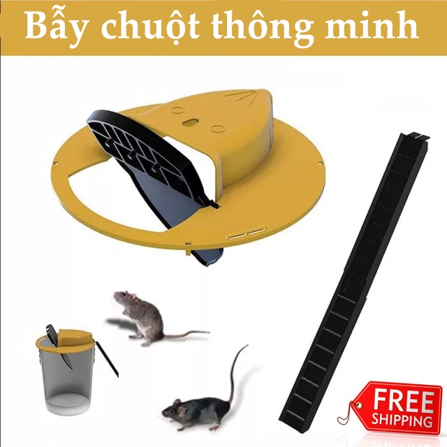 Bẫy chuột thông minh bằng nhựa tự động, lồng bẫy chuột hiệu quả có thể tái sử dụng an toàn không hóa chất độc hại
