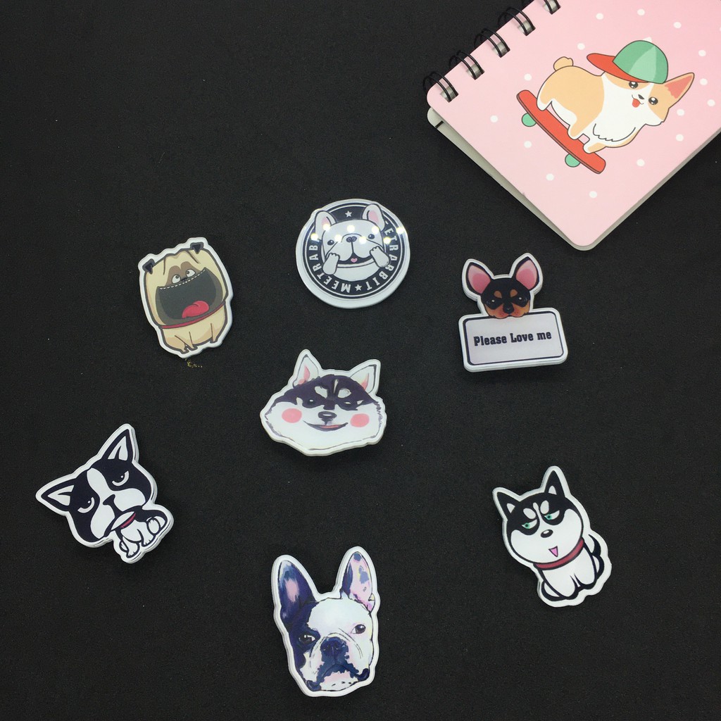 sticker cài áo cực xinh cho teen - pin cài balo, túi đẹp phong cách thời trang, giá rẻ