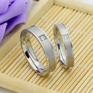 Nhẫn đôi titan trang nhã bền vĩnh cửu NC123k - giá 1 cặp không đen không rỉ không phai màu.