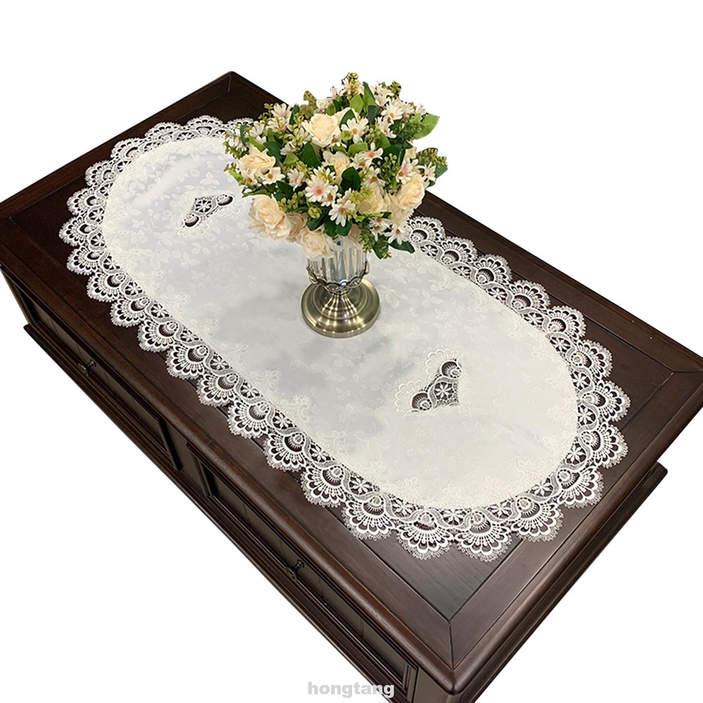 Vỏ Bọc Ghế Ngồi Bàn Ăn Bằng Vải Polyester Thêu Ren Hình Bầu Dục Hiện Đại Trang Trí Nhà Cửa / Tiệc Cưới