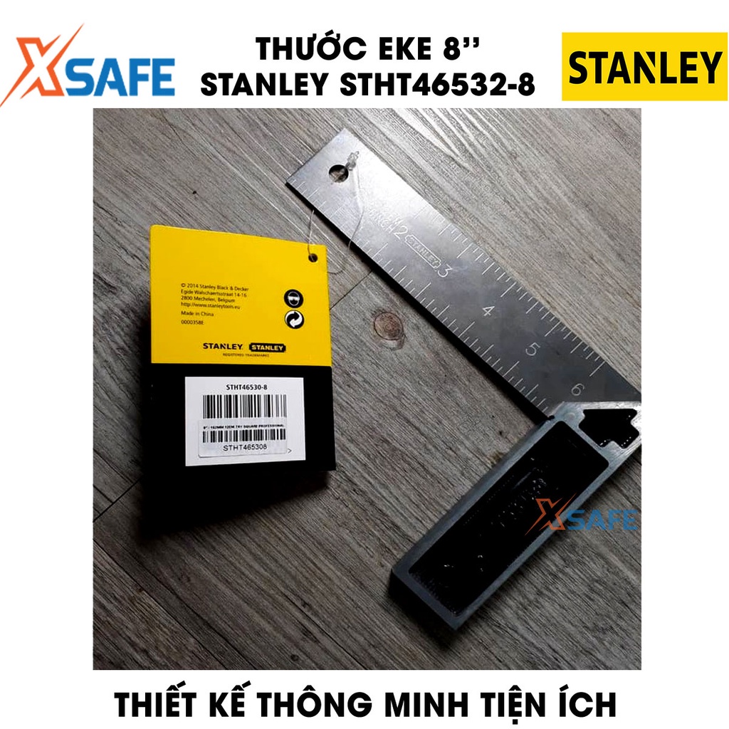 Thước Eke STANLEY gia công thép cứng không gỉ Thước kẻ Stanley thiết kế thông minh tiện ích, chất liệu cao cấp