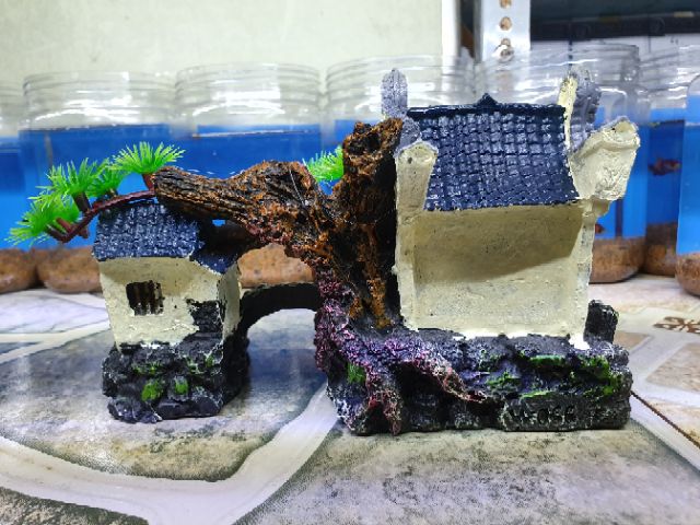 CẢNH TRANG TRÍ HỒ CÁ NON BỘ 18x9x12cm