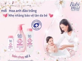 Sữa tắm gội cho bé Babi Mild 400ml