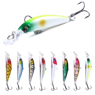 HENGJIA 1PCs 7cm 4g  Minnow Lures Freshwater Bass Carp Trout Fishing Tackle Hook