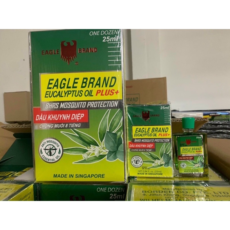Dầu Khuynh Diệp Chống Muỗi Eagle Brand Eucalyptus Oil PLus+ 25ml-Chính Hãng