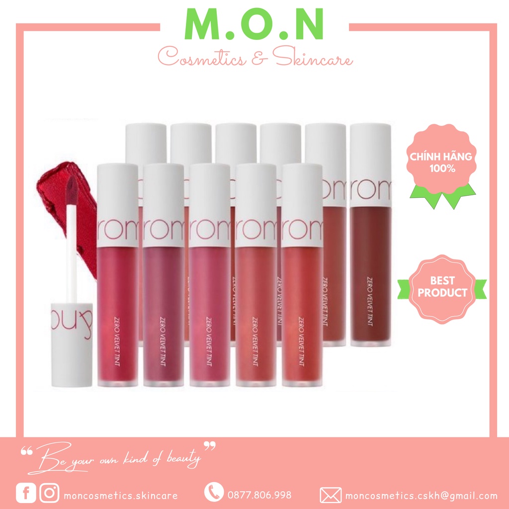 Son Kem Lì ROMAND Zero Velvet Tint