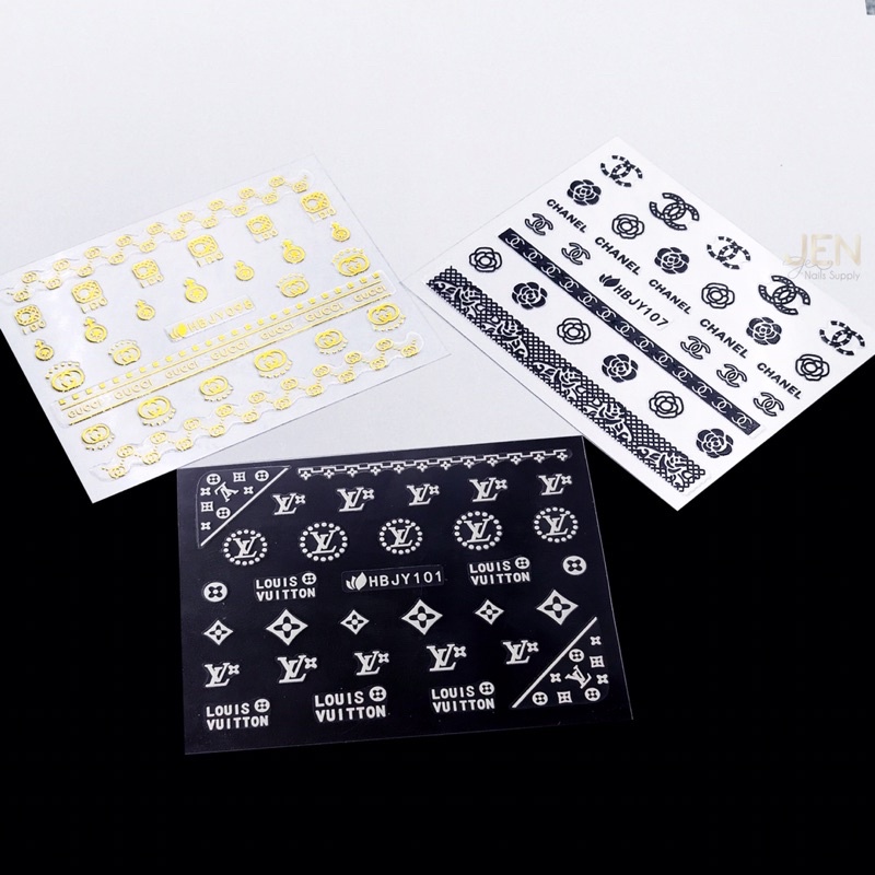 Sticker dán móng thương hiệu-hình dán nail