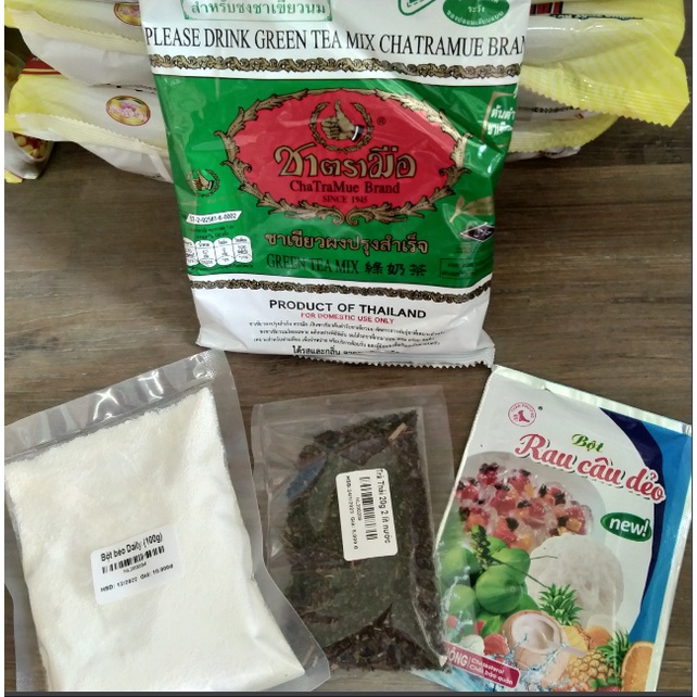 Set trà thái xanh nấu 2 lít trà và 2kg thạch