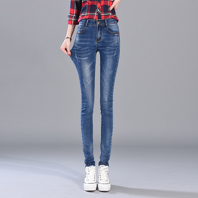 Quần bò nữ 🍎FREE SHIP🍎Quần jean nữ cạp siêu cao Q18 [quần jean đẹp] | BigBuy360 - bigbuy360.vn