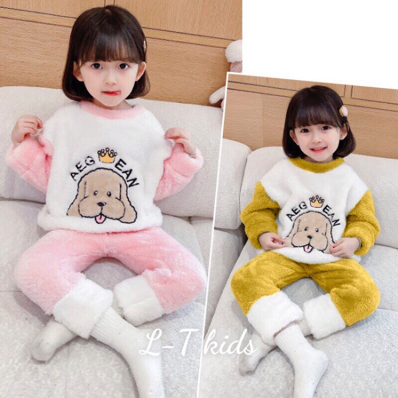 BỘ DÀI TAY BÉ TRAI VÀ GÁI VẢI LÔNG 6/18KG