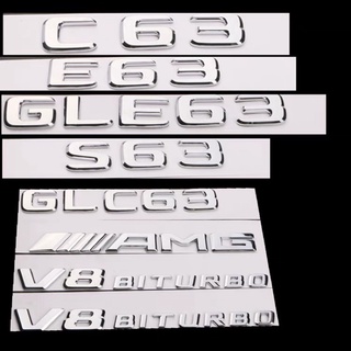 TEM CHỮ E63, TEM CHỮ C63, TEM CHỮ GLC63, TEM CHỮ AMG , TEM CHỮ S63 , TEM CHỮ V8 BITURBO DÀNH CHO XE MERCEDES