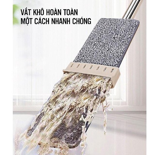 Chổi Lau Nhà 𝐓𝐮̛̣ 𝐕𝐚̆́𝐭 Thông Minh Spin Mop thiết kế gọn nhẹ, siêu tiện dụng