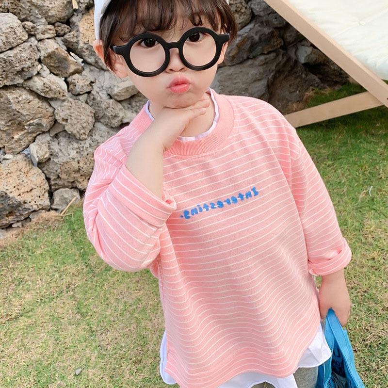 Áo Sweater Giả Hai Lớp Tay Dài In Họa Tiết Xinh Xắn Cho Bé Gái