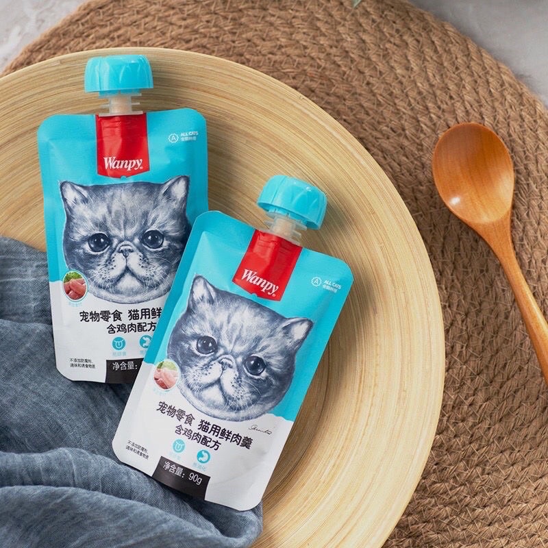 Pate Wanpy Nắp Vặn Dễ Bảo Quản Cho Mèo  - [Thức Ăn Dinh Dưỡng Cho Thú Cưng