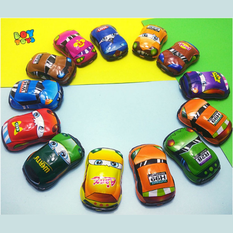 Bộ xe ô tô đồ chơi mini cho bé chạy đà nhỏ nhắn xinh xắn, tổng hợp rất nhiều loại xe khác nhau cho bé