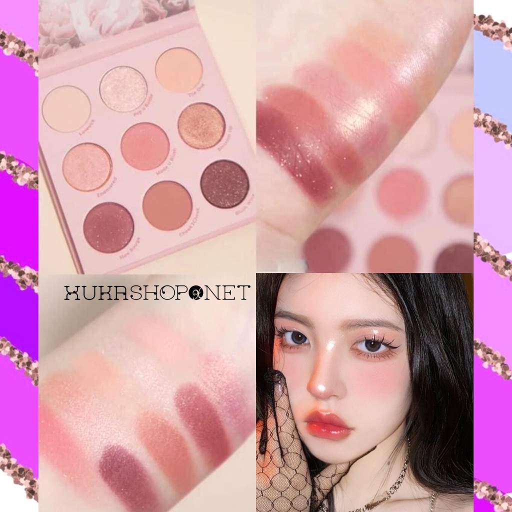 Bảng phấn mắt Colourpop 9 ô Blush Crush Eyeshadow Palette chống thấm nước lâu trôi