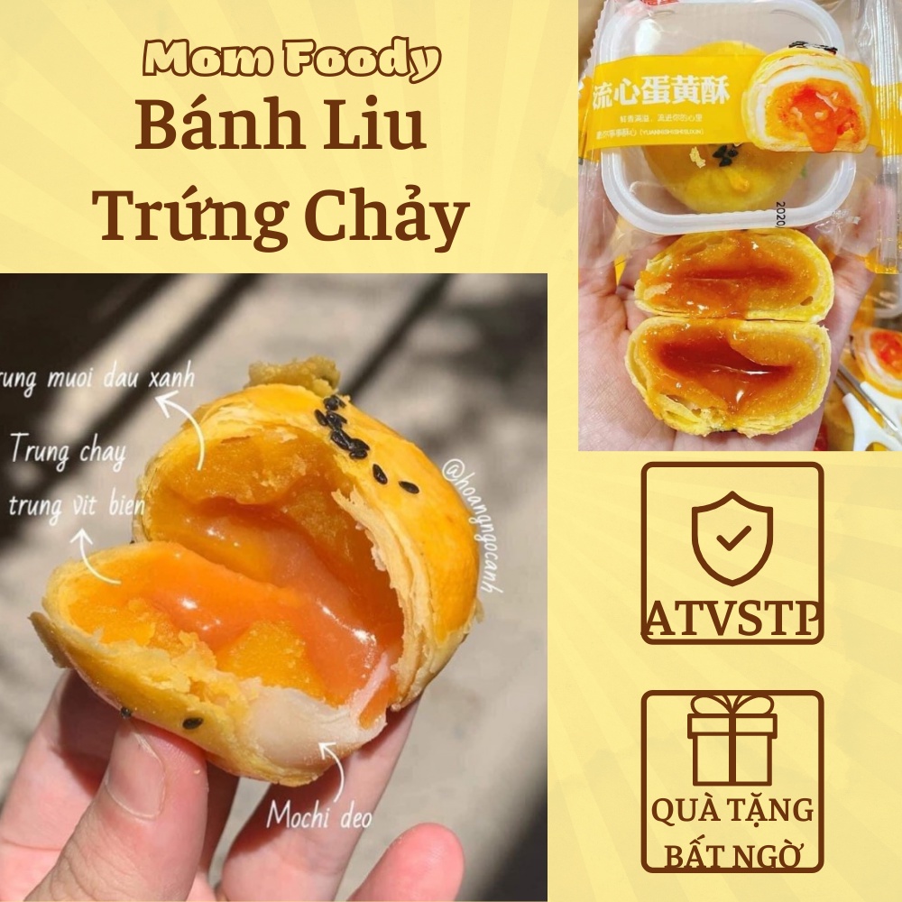 1kg Bánh Trứng Chảy Ngàn Lớp Nhân Trứng Muối Đài Loan - Mom Foody Đồ Ăn Vặt Ngon Giá Rẻ