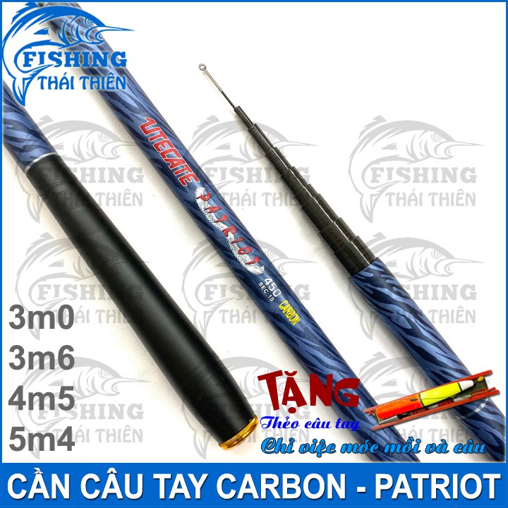 Cần câu tay Patriot Carbon 3m0 / 3m6 / 4m5 / 5m4