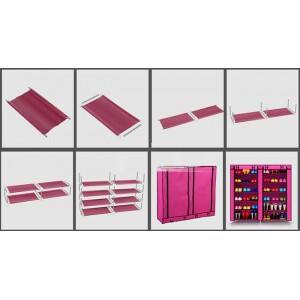 Tủ giày vải 7 tầng 12 ngăn