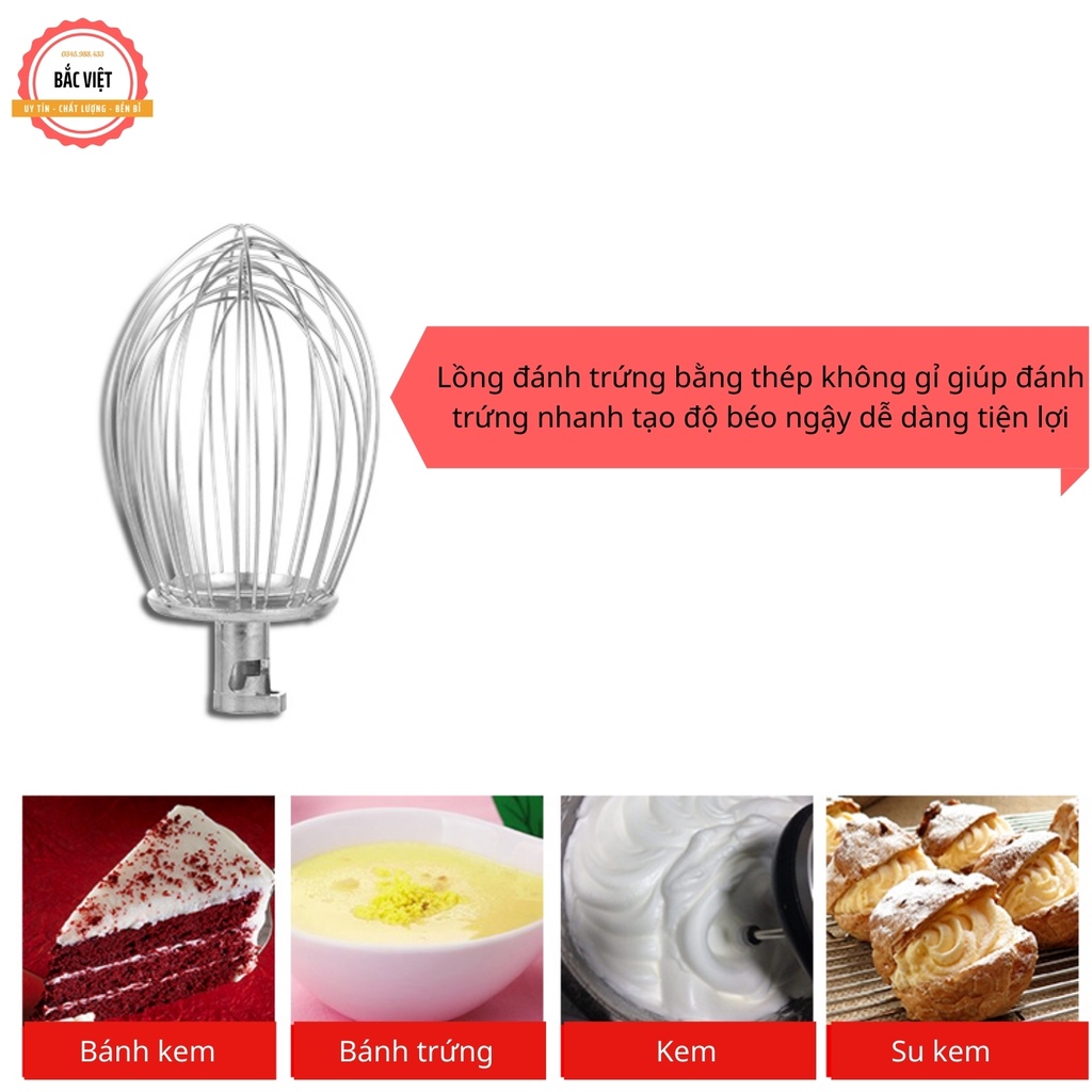 Máy trộn bột , đánh trứng, đánh kem, nhào bột đa năng loại B10 trộn được 1kg bột khô giá rẻ chất lượng- BH 12 THÁNG