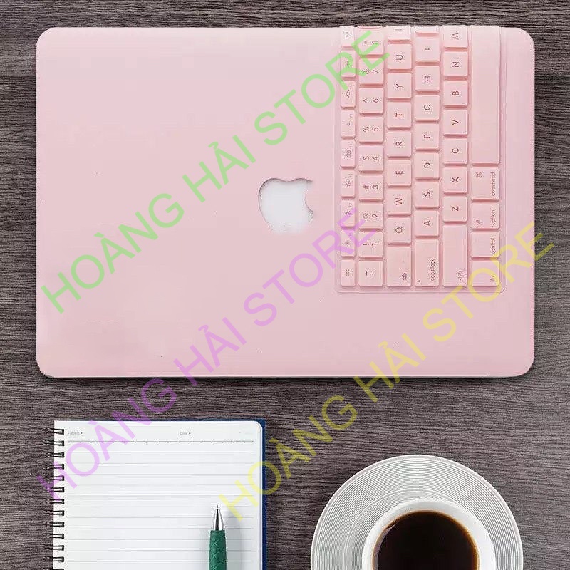 Ốp macbook, Case Macbook kèm phủ bàn phím cho Macbook đủ dòng màu hồng pastel