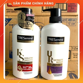 Dầu xả hồi phục tóc hư tổn, dưỡng tóc mềm mượt tresemme keratin smooth 400ml thái lan
