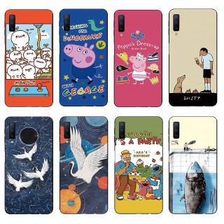 Ốp lưng in hình heo đáng yêu nhiều mẫu mã cho điện thoại Samsung Galaxy A7 2018 A750