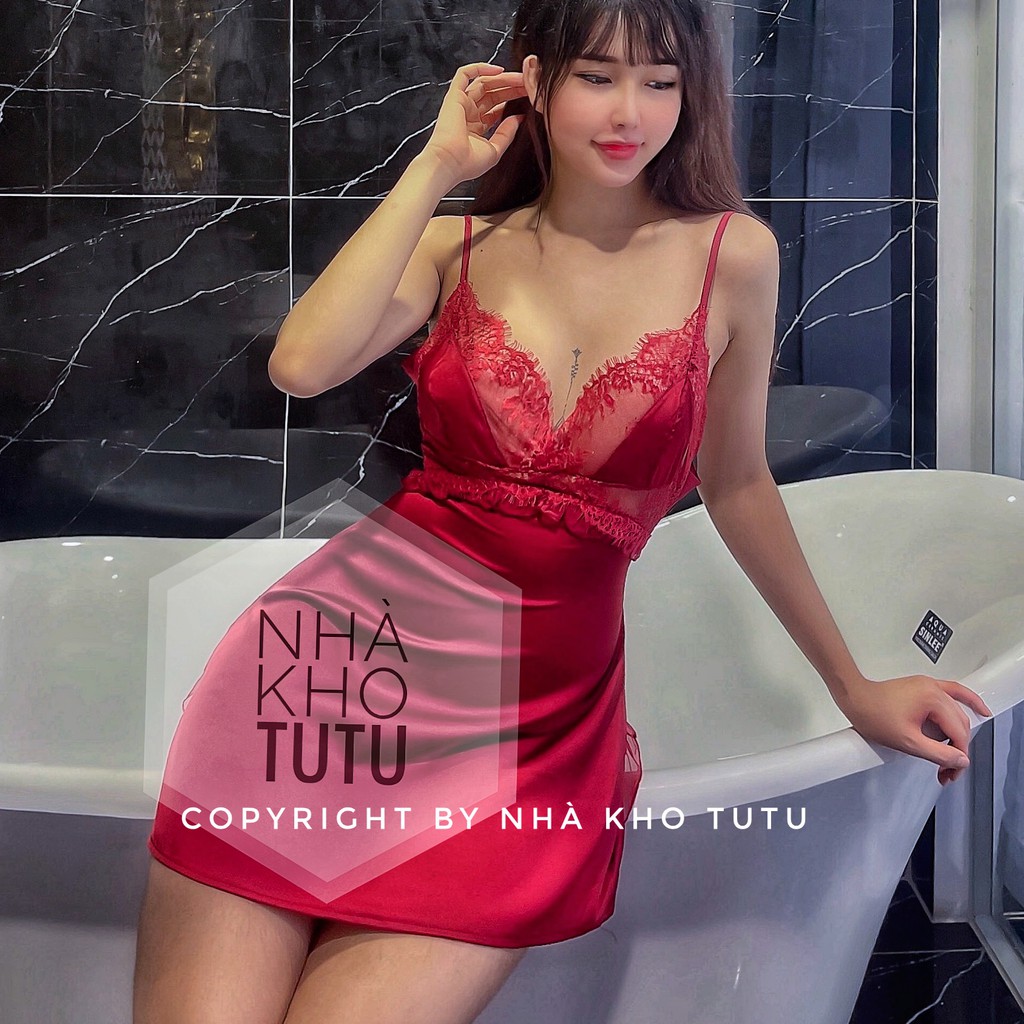 Đầm ngủ lụa Cao Cấp L389 Nhà Kho TuTu
