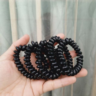 Combo 10 cột tóc lò xo màu đen (cở 5cm)