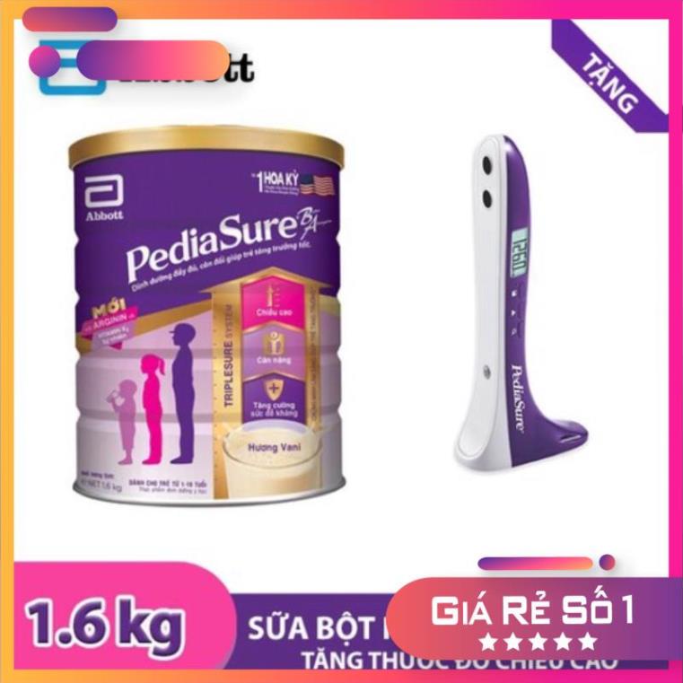 [DATE T6/2022] Sữa Bột Pediasure Vani 1,6kg tặng thước đo chiều cao điện tử