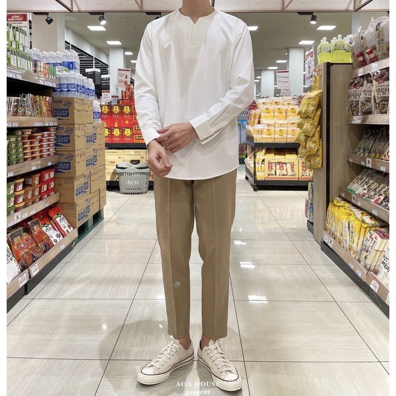 Sơ Mi Cổ V - Front Wheat V Shirt (3color)