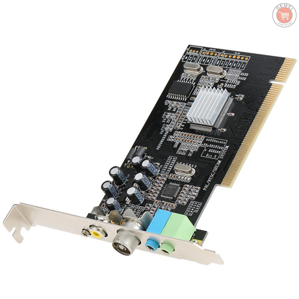 【G&M】PCI Internal TV Tuner Card MPEG Video DVR Capture Recorder PAL BG PAL I NTSC SECAM PC PCI Multimedia Card Remote