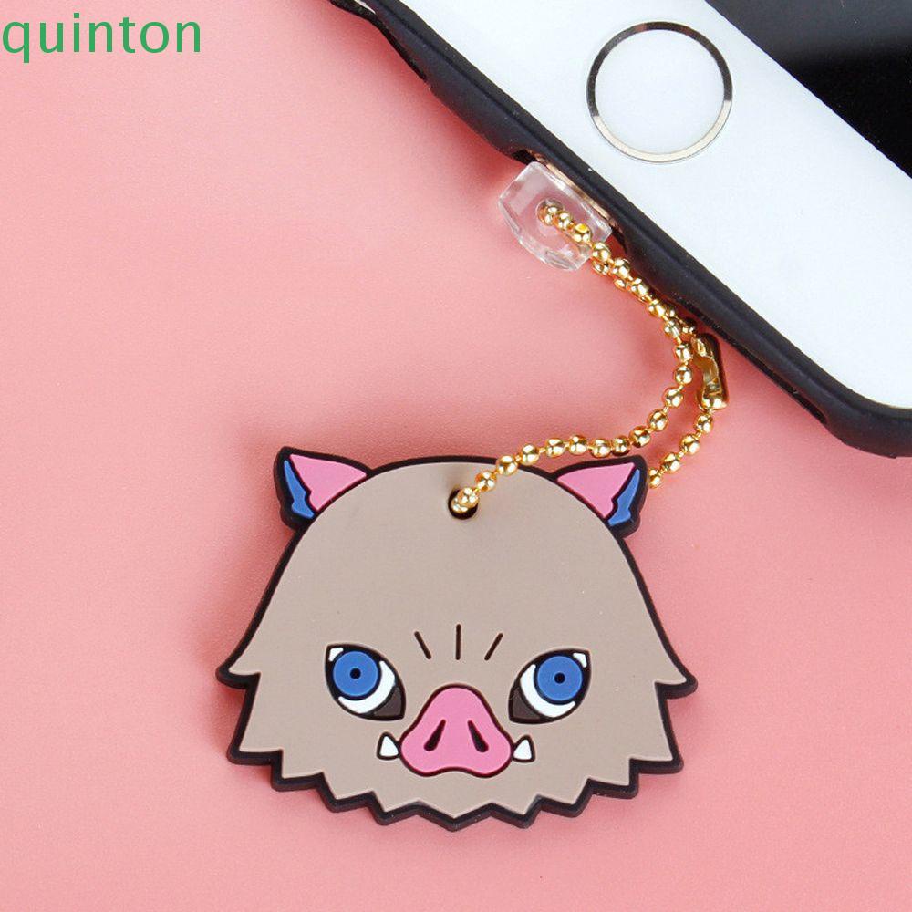 Phích cắm cổng sạc usb chống bụi hình Demon slayer dành cho điện thoại thông minh