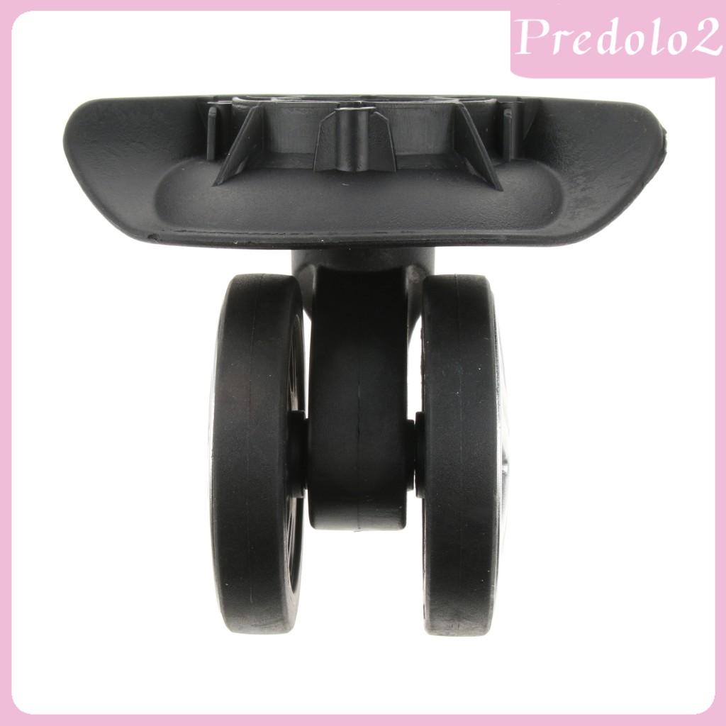 2 Pieces/Set Dual Roller Mute Wheels for Replacement Luggage Casters DIY-A19