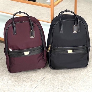 Ba lô Tumi da thật pha vải chống nước xịn xò, nhiều ngăn, có ngăn chống shock để laptop tiện dụng