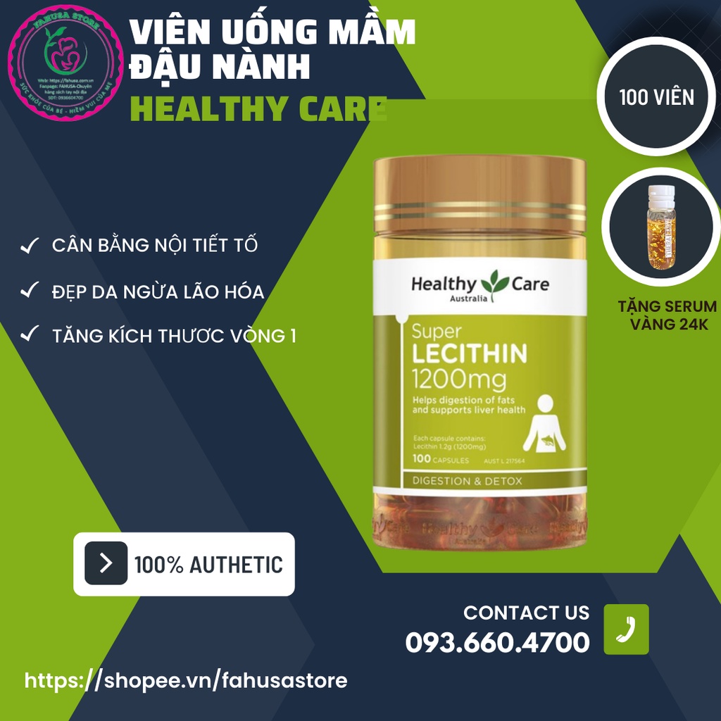 VIÊN TINH CHẤT MẦM ĐẬU NÀNH HEALTHY CARE 1200MG CỦA ÚC DATE 2024
