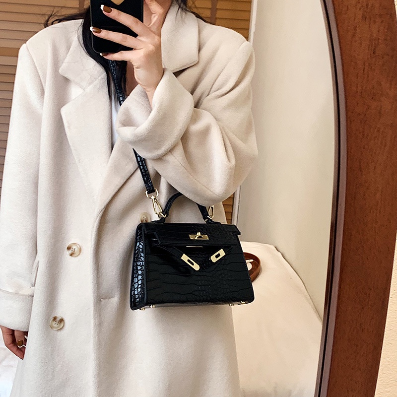 Túi Xách JASMIN NOIR Giả Da Cá Sấu Thời Trang Dành Cho Nữ