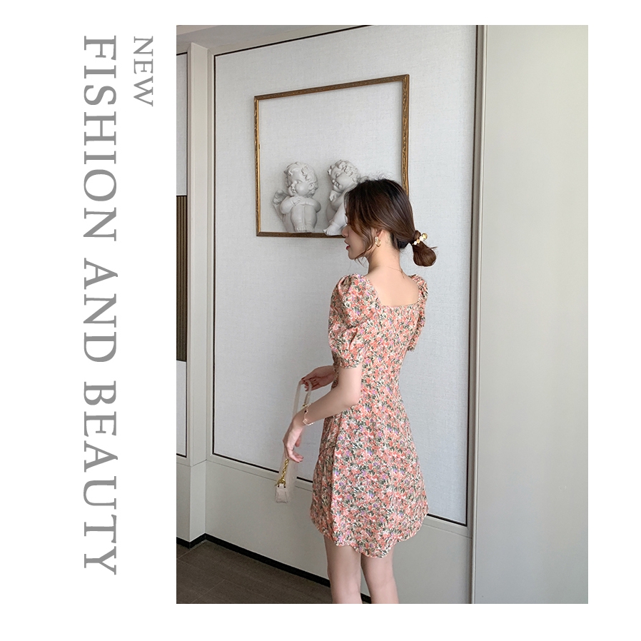 Đầm Hoa Cổ Vuông Thời Trang Dành Cho Nữ | BigBuy360 - bigbuy360.vn