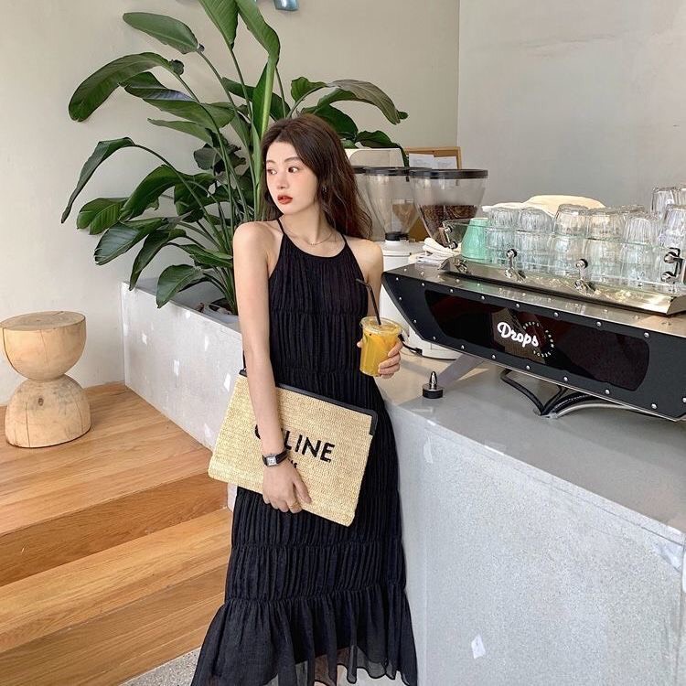 Đầm maxi đi biển bigsize SUNNY dáng tầng xếp ly cao cấp