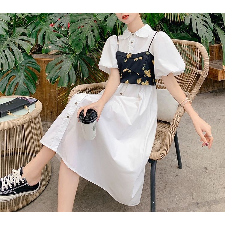 Đầm Nữ Màu Trắng Phong Cách Pháp Thời Trang Mùa Hè Hàng Mới 2022