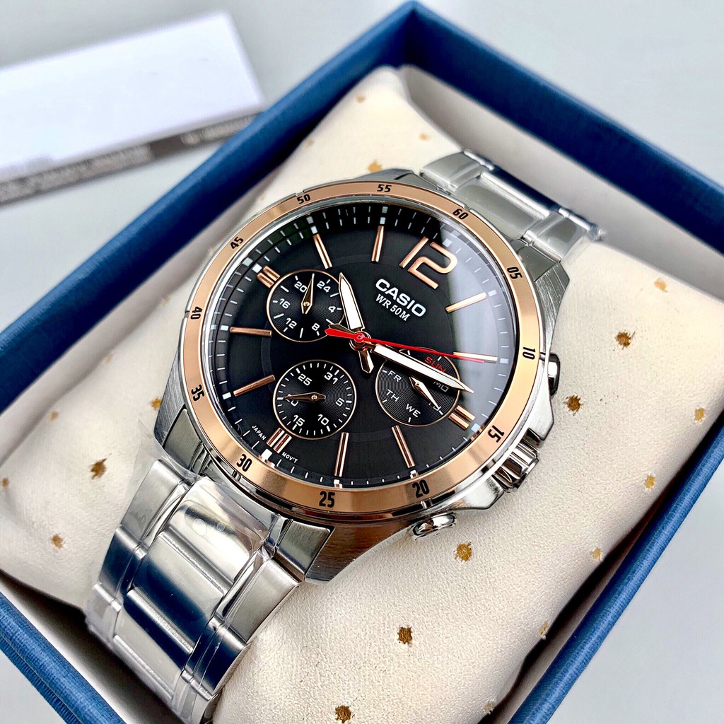 Đồng hồ nam dây kim loại chính hãng Casio Anh Khuê MTP-1374 | BigBuy360 - bigbuy360.vn