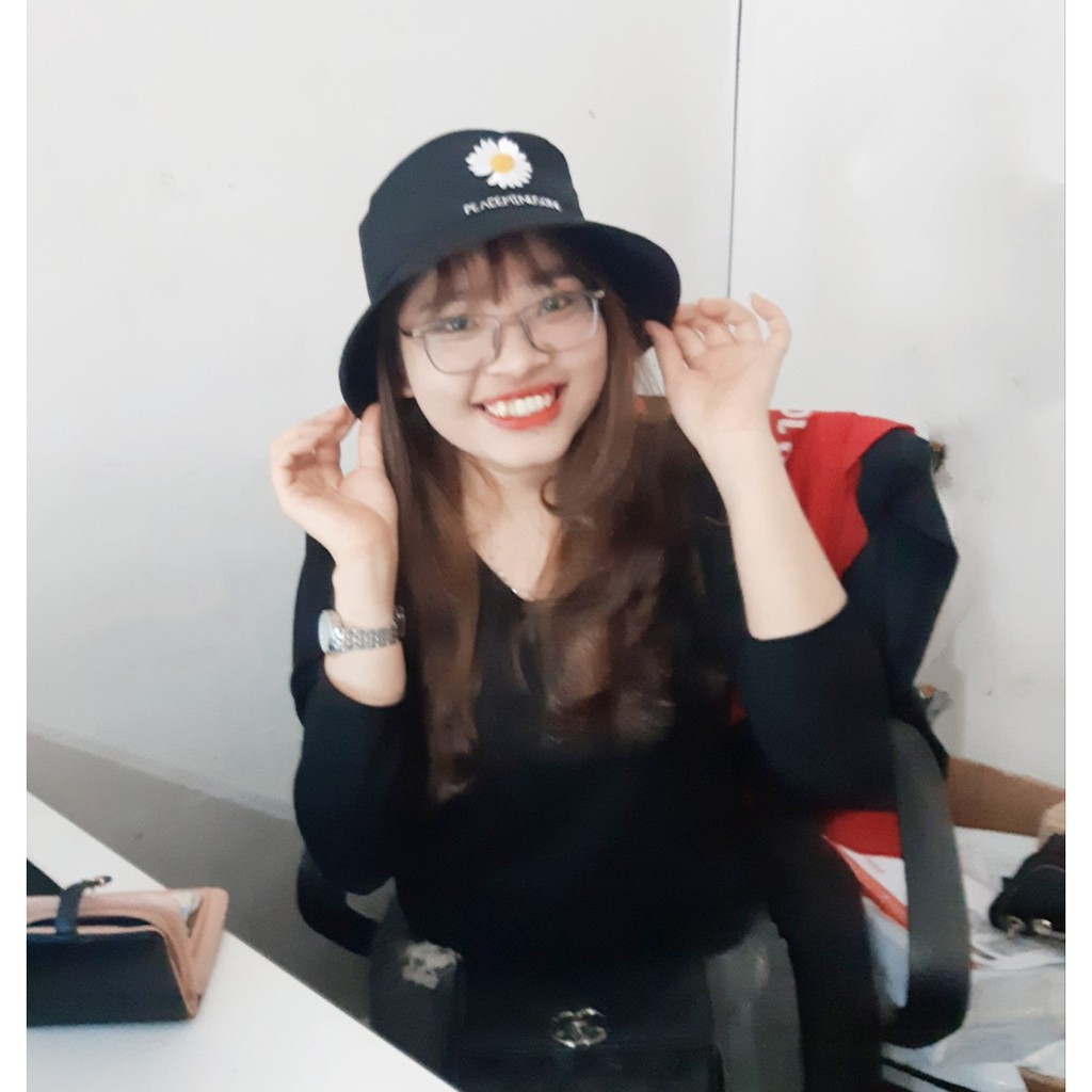 Mũ Bucket Hoa Cúc Khuyết