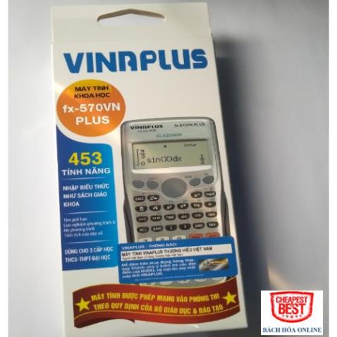 Máy Tính Khoa Học, Máy Tính Học Sinh VINAPLUS FX-570VN PLUS, Bảo Hành 2 Năm, Lỗi 1 Đổi 1