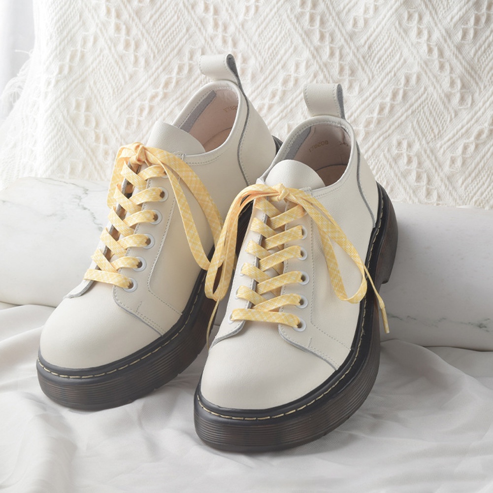 Dây Buộc Giày Họa Tiết Caro Nhiều Màu Sắc Xinh Xắn