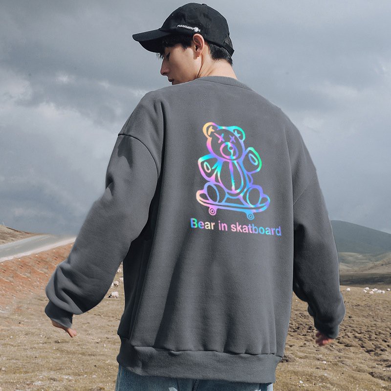 Áo Sweater Gấu Trượt Ván Phản Quang Unisex Freesize Dưới 75 Kg AS27 | BigBuy360 - bigbuy360.vn