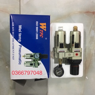 Lọc nước đôi của máy nén khí kèm 1 bộ đầu nối